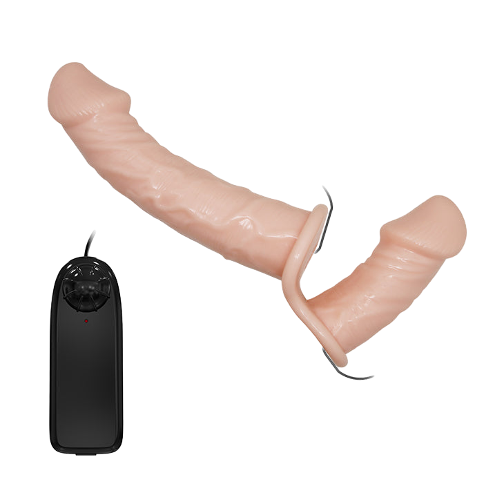 Strap-on Vibrante Ultra Passionate Dual Vibration 17,5 cm