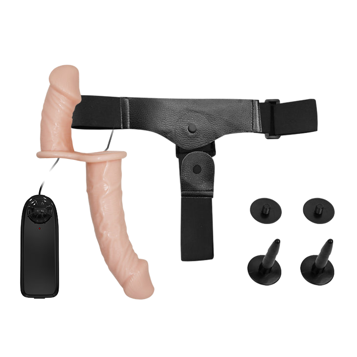 Strap-on Vibrante Ultra Passionate Dual Vibration 17,5 cm