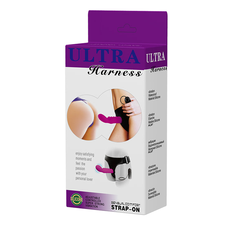 Strap-on Ultra Harness Vibrant Purple Fantasy 15,5 cm