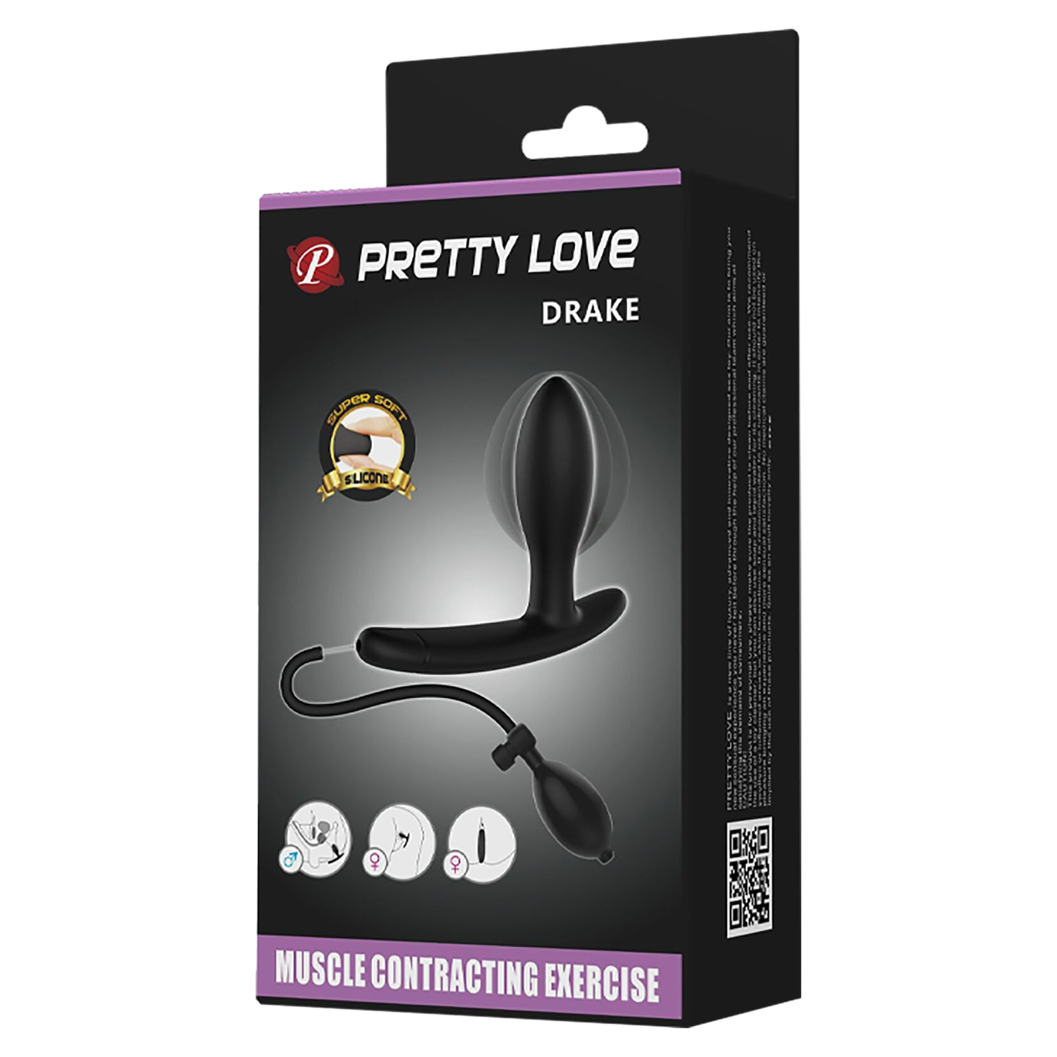 Plug Anale Gonfiabile Drake 7,8 cm